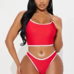 Honolulu Tankini 2 Piece Bikini - Red