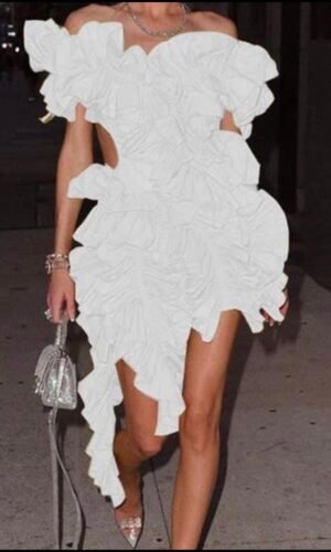 Pleated Halter Neck Midi Dress