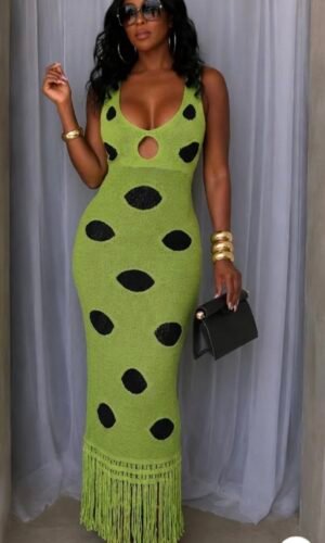 Crotchet Polka Dot Drerss