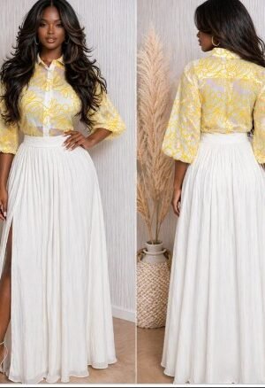 SHEER PUFF SLEEVE TOP